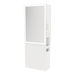 Glo Double Operator Styling Station with Slide-out Appliance Holder and Silver Rectangle Glo Mirror - Kaemark