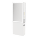 Glo Double Operator Styling Station with Slide-out Appliance Holder and Silver Rectangle Glo Mirror - Kaemark