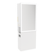 Glo Double Operator Styling Station with Slide-out Appliance Holder and Silver Rectangle Glo Mirror - Kaemark