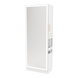 Glo Double Operator Styling Station with Slide-out Appliance Holder and Silver Full-Length Rectangle Glo Mirror - Kaemark