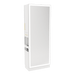 Glo Double Operator Styling Station with Slide-out Appliance Holder and Silver Full-Length Rectangle Glo Mirror - Kaemark