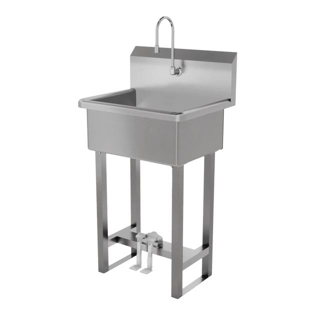 VetPro Stainless Steel Scrub Sink with Pedal Faucet - Kaemark