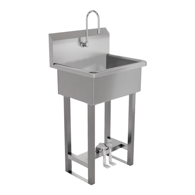 VetPro Stainless Steel Scrub Sink with Pedal Faucet - Kaemark