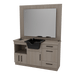 Metro Barber Station with Towel Warmer Cubby, Shear Drawer, and Shampoo Bowl - Kaemark
