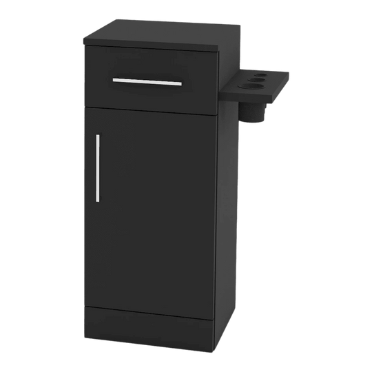 Nova Tower Free Standing Styling Station with Side-Mount Appliance Holder (Cabinet Only) - Kaemark