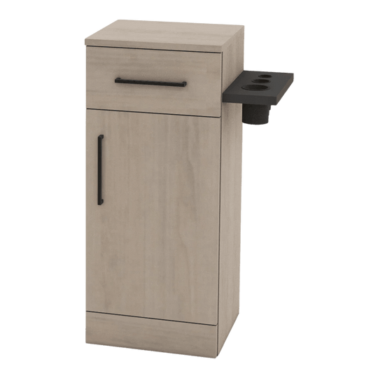 Nova Tower Free Standing Styling Station with Side-Mount Appliance Holder (Cabinet Only) - Kaemark