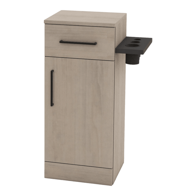 Nova Tower Free Standing Styling Station with Side-Mount Appliance Holder (Cabinet Only) - Kaemark