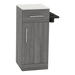 Nova Tower Free Standing Styling Station with Side-Mount Appliance Holder and Solid Surface Countertop (Cabinet Only) - Kaemark