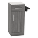 Nova Tower Free Standing Styling Station with Side-Mount Appliance Holder and Solid Surface Countertop (Cabinet Only) - Kaemark