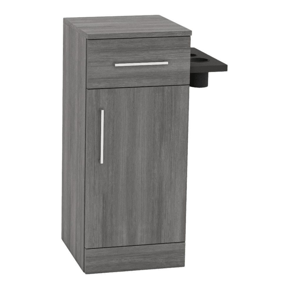 Nova Tower Free Standing Styling Station with Side-Mount Appliance Holder (Cabinet Only) - Kaemark