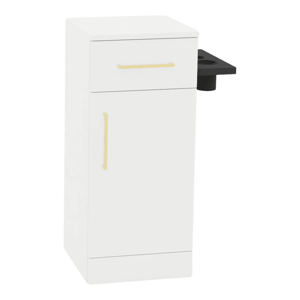 Nova Tower Free Standing Styling Station with Side-Mount Appliance Holder (Cabinet Only) - Kaemark