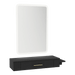 Nova Wall Mount Styling Station with Side-Mount Appliance Holder and Illuminate LED Mirror - Kaemark