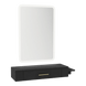Nova Wall Mount Styling Station with Side-Mount Appliance Holder and Illuminate LED Mirror - Kaemark