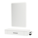 Nova Wall Mount Styling Station with Side-Mount Appliance Holder and Illuminate LED Mirror - Kaemark