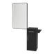Nova Tower Free Standing Styling Station with Side-Mount Appliance Holder and Black Rectangle Westin Mirror - Kaemark