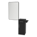 Nova Tower Free Standing Styling Station with Side-Mount Appliance Holder and Black Rectangle Westin Mirror - Kaemark