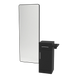 Nova Tower Free Standing Styling Station with Side-Mount Appliance Holder and Black Full-Length Rectangle Westin Mirror - Kaemark