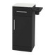 Nova Tower Free Standing Styling Station with Side-Mount Appliance Holder and Solid Surface Countertop (Cabinet Only) - Kaemark