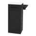 Nova Tower Free Standing Styling Station with Side-Mount Appliance Holder and Solid Surface Countertop (Cabinet Only) - Kaemark