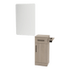 Nova Tower Free Standing Styling Station with Side-Mount Appliance Holder and White Rectangle Illuminate Back Lit Mirror - Kaemark