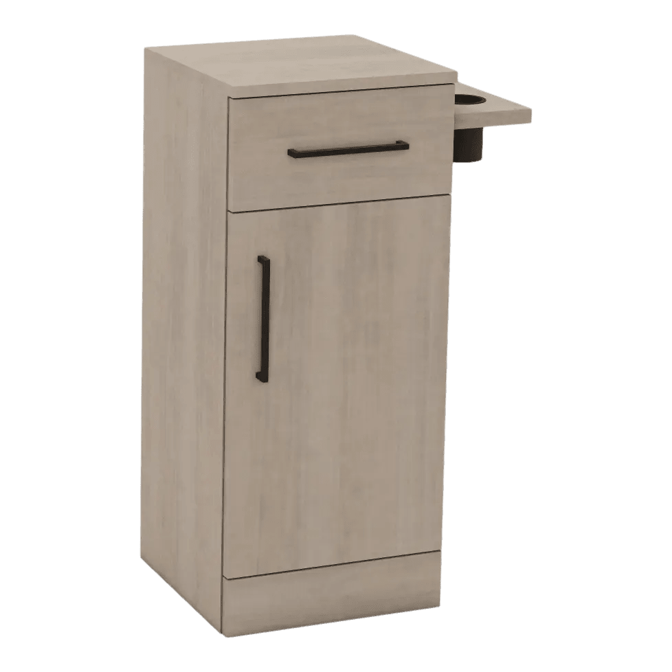Nova Tower Free Standing Styling Station with Side-Mount Appliance Holder (Cabinet Only) - Kaemark