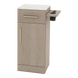 Nova Tower Free Standing Styling Station with Side-Mount Appliance Holder and Solid Surface Countertop (Cabinet Only) - Kaemark