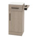 Nova Tower Free Standing Styling Station with Side-Mount Appliance Holder and Solid Surface Countertop (Cabinet Only) - Kaemark