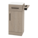 Nova Tower Free Standing Styling Station with Side-Mount Appliance Holder and Solid Surface Countertop (Cabinet Only) - Kaemark