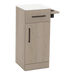 Nova Tower Free Standing Styling Station with Side-Mount Appliance Holder and Solid Surface Countertop (Cabinet Only) - Kaemark