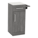 Nova Tower Free Standing Styling Station with Side-Mount Appliance Holder and Solid Surface Countertop (Cabinet Only) - Kaemark