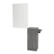 Nova Tower Free Standing Styling Station with Side-Mount Appliance Holder and White Rectangle Illuminate Back Lit Mirror - Kaemark