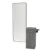 Nova Tower Free Standing Styling Station with Side-Mount Appliance Holder and Black Full-Length Rectangle Westin Mirror - Kaemark