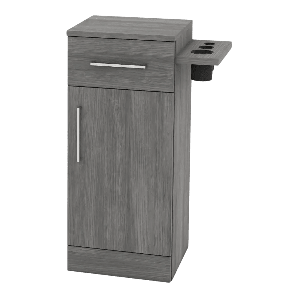 Nova Tower Free Standing Styling Station with Side-Mount Appliance Holder (Cabinet Only) - Kaemark