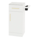 Nova Tower Free Standing Styling Station with Side-Mount Appliance Holder and Solid Surface Countertop (Cabinet Only) - Kaemark