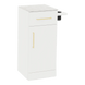 Nova Tower Free Standing Styling Station with Side-Mount Appliance Holder and Solid Surface Countertop (Cabinet Only) - Kaemark