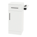 Nova Tower Free Standing Styling Station with Side-Mount Appliance Holder and Solid Surface Countertop (Cabinet Only) - Kaemark
