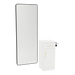 Nova Tower Free Standing Styling Station with Side-Mount Appliance Holder and Black Full-Length Rectangle Westin Mirror - Kaemark