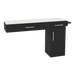 Nova Combo Wall Mount Styling Station with Side-Mount Appliance Holder and Solid Surface Countertop (Cabinet Only) - Kaemark