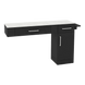 Nova Combo Wall Mount Styling Station with Side-Mount Appliance Holder and Solid Surface Countertop (Cabinet Only) - Kaemark
