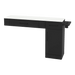 Nova Combo Wall Mount Styling Station with Side-Mount Appliance Holder and Solid Surface Countertop (Cabinet Only) - Kaemark
