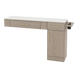 Nova Combo Wall Mount Styling Station with Side-Mount Appliance Holder and Solid Surface Countertop (Cabinet Only) - Kaemark