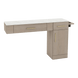 Nova Combo Wall Mount Styling Station with Side-Mount Appliance Holder and Solid Surface Countertop (Cabinet Only) - Kaemark