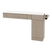 Nova Combo Wall Mount Styling Station with Side-Mount Appliance Holder and Solid Surface Countertop (Cabinet Only) - Kaemark