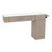 Nova Combo Wall Mount Styling Station with Side-Mount Appliance Holder and Solid Surface Countertop (Cabinet Only) - Kaemark