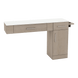 Nova Combo Wall Mount Styling Station with Side-Mount Appliance Holder and Solid Surface Countertop (Cabinet Only) - Kaemark