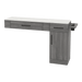 Nova Combo Wall Mount Styling Station with Side-Mount Appliance Holder and Solid Surface Countertop (Cabinet Only) - Kaemark