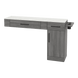 Nova Combo Wall Mount Styling Station with Side-Mount Appliance Holder and Solid Surface Countertop (Cabinet Only) - Kaemark