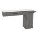 Nova Combo Wall Mount Styling Station with Side-Mount Appliance Holder and Solid Surface Countertop (Cabinet Only) - Kaemark