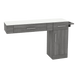 Nova Combo Wall Mount Styling Station with Side-Mount Appliance Holder and Solid Surface Countertop (Cabinet Only) - Kaemark