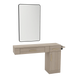 Nova Wall Mount Styling Station with Side-Mount Appliance Holder and Black Rectangle Westin Mirror - Kaemark